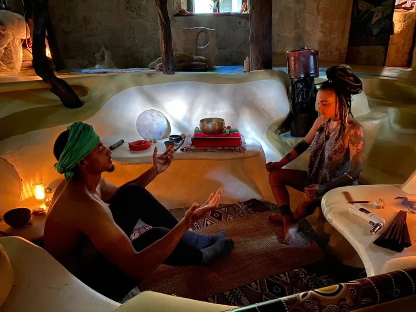 Ayahuasca-auringonlaskuseremonia