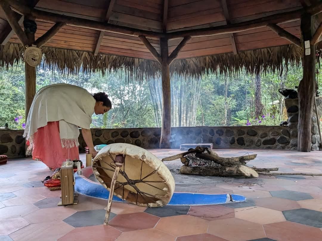 San Pedro -temazcal-seremonia Hayulimassa, luonnonsuojelualueella