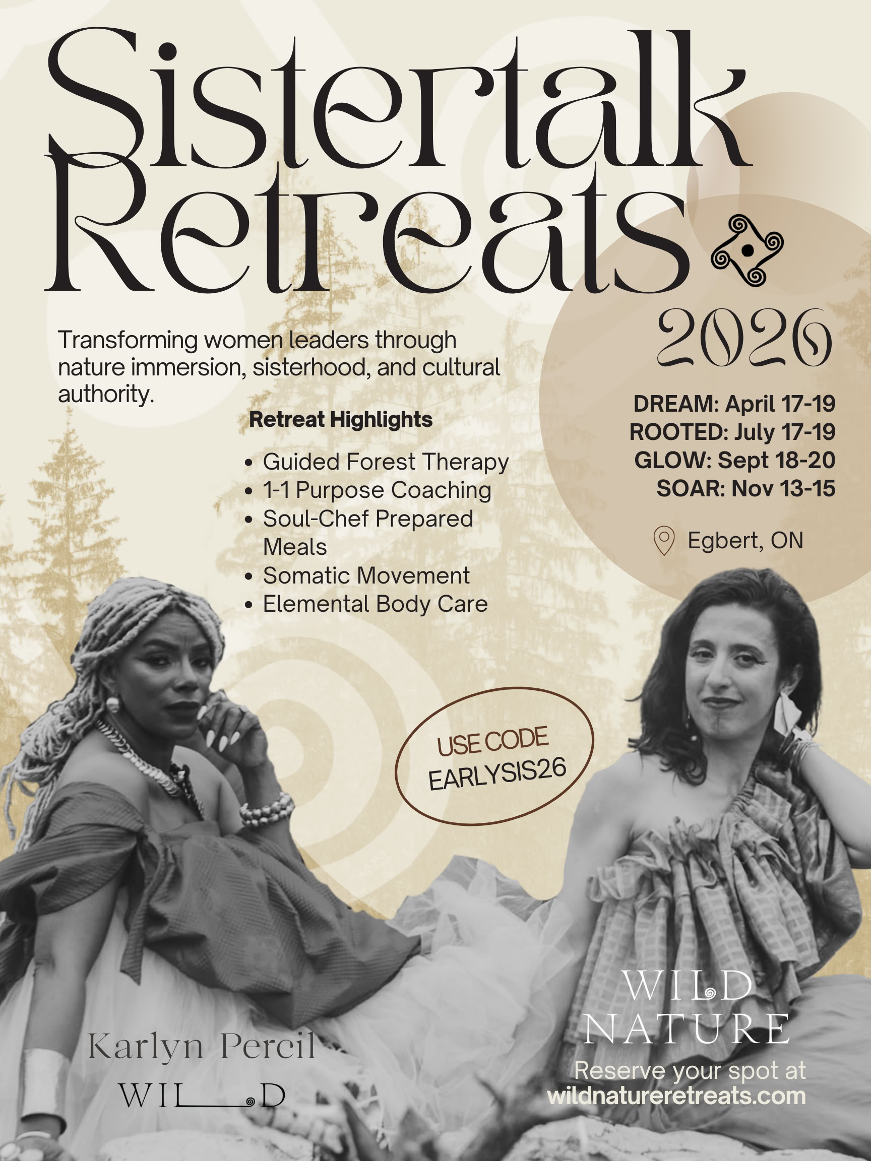 Sistertalk Retreats - Myöhäiskesän hehku: mineraali- ja luonnonelementtiretriitti — Wild Nature Retreats