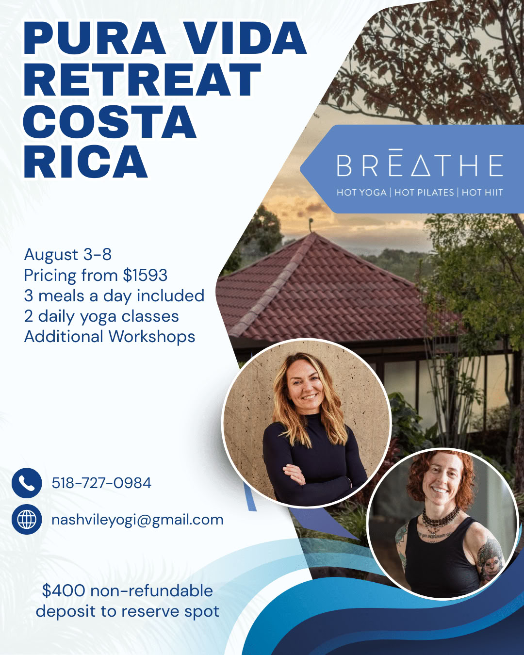 Hyvän Seuran Jooga- ja Pilates-retriitti Costa Ricassa