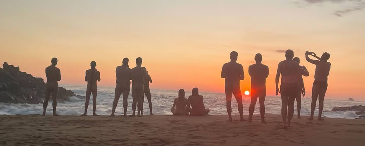 Avoin sydän – miesten retriitti, Zipolite, Meksiko, 22.–29. tammikuuta 2027