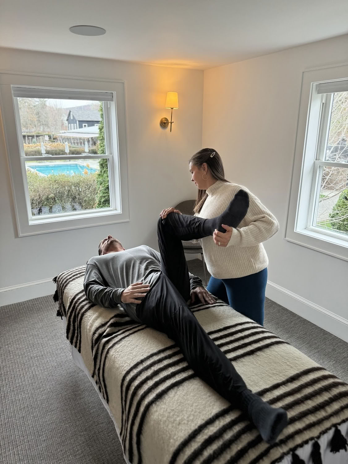 Yksilöllinen venyttely Valley Rock Massage Housessa