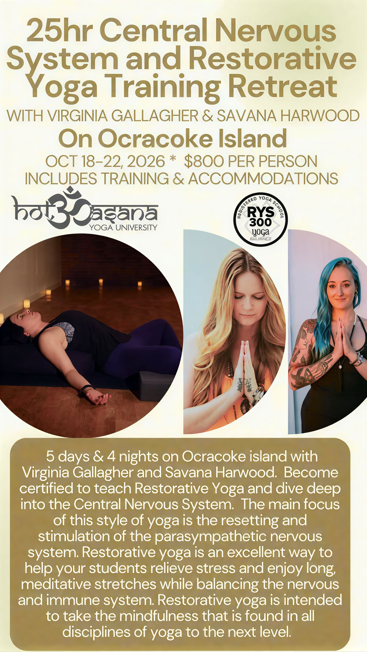 15 tunnin hot yoga -opettajankoulutus | Southern Pines