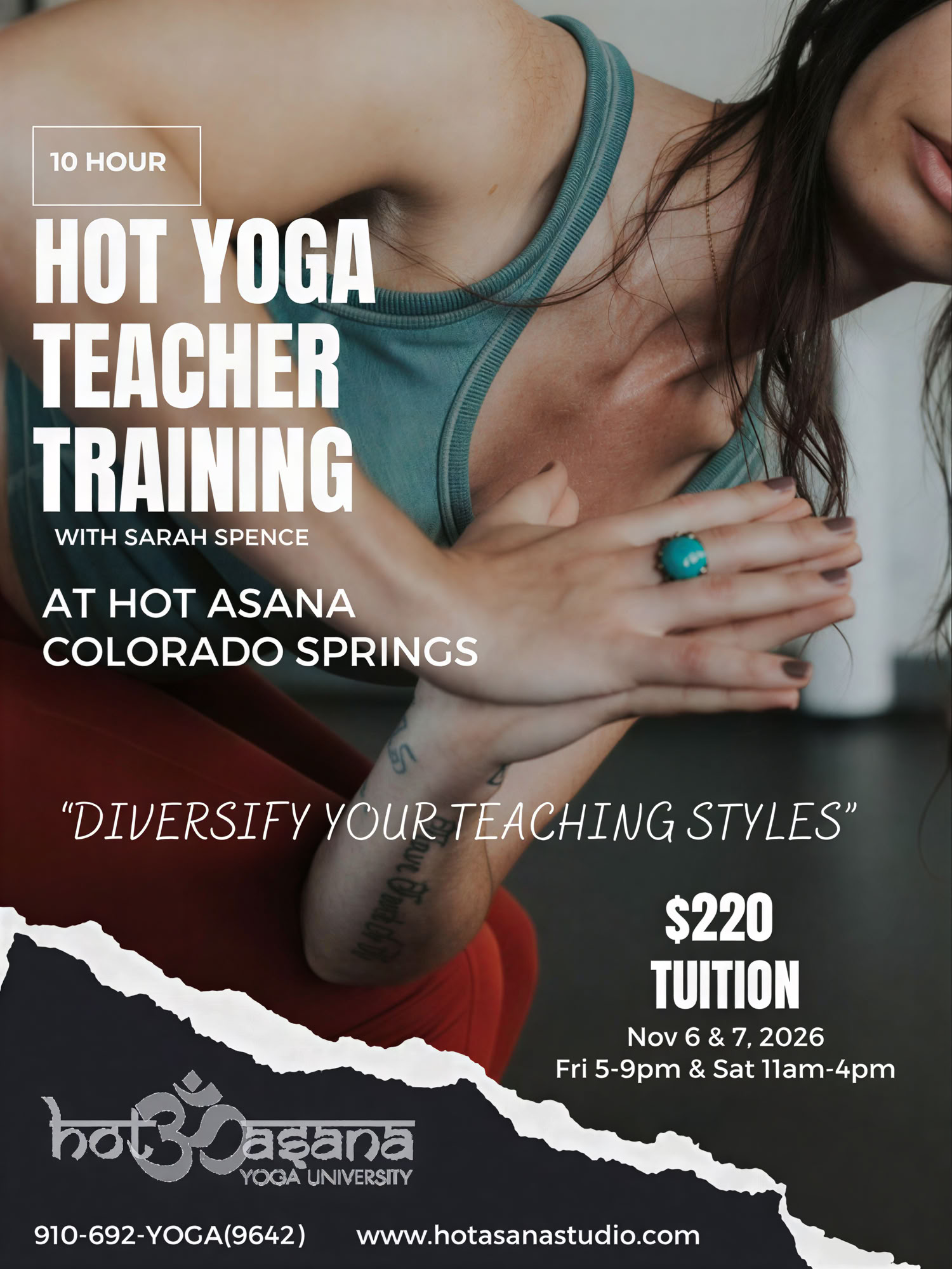 15 tunnin hot yoga -opettajankoulutus | Southern Pines