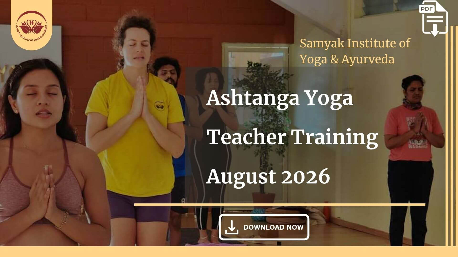 Ashtanga-joogan opettajakoulutus – elokuu 2026