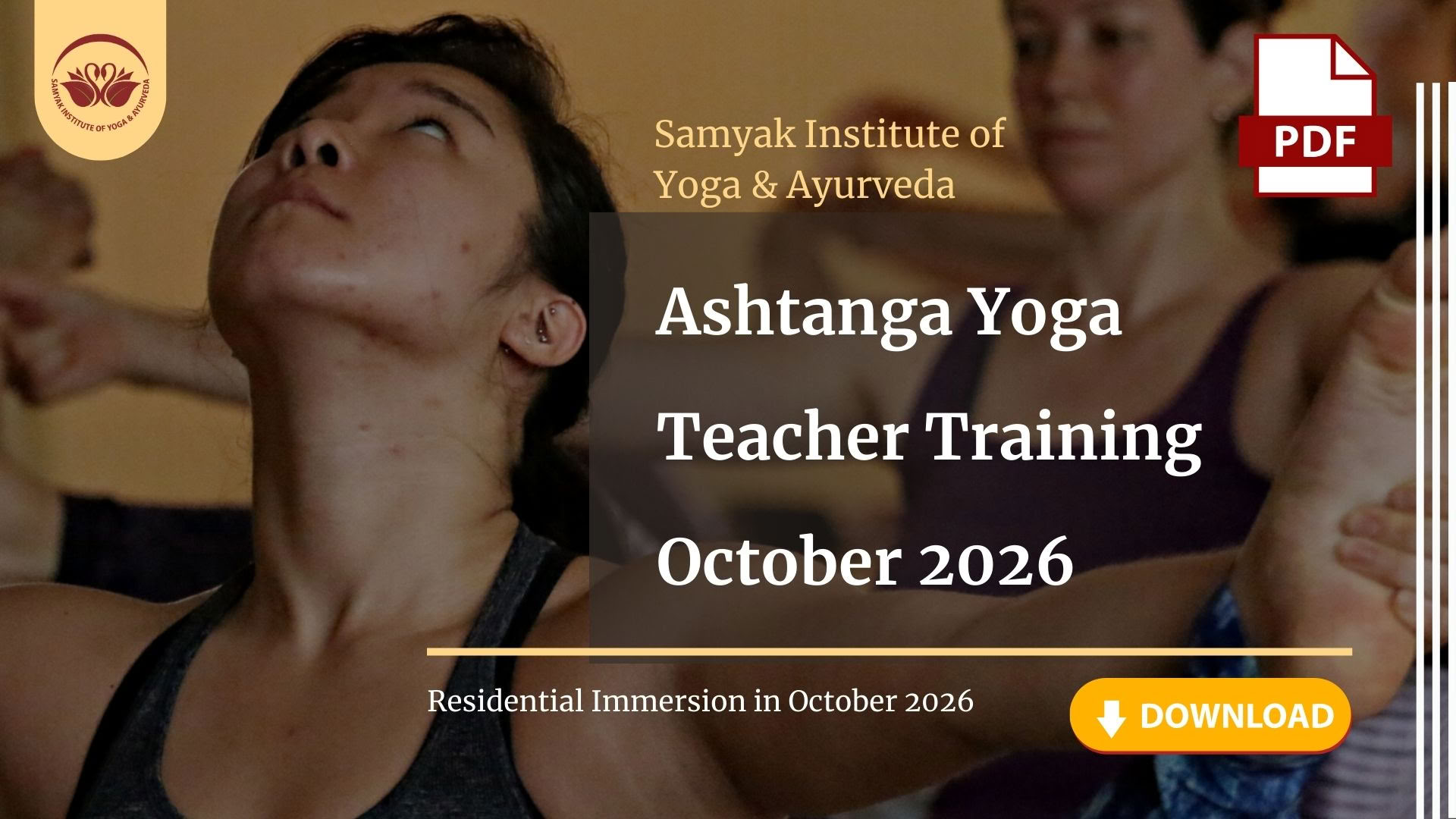 Ashtanga-joogaopettajakoulutus – lokakuu 2026