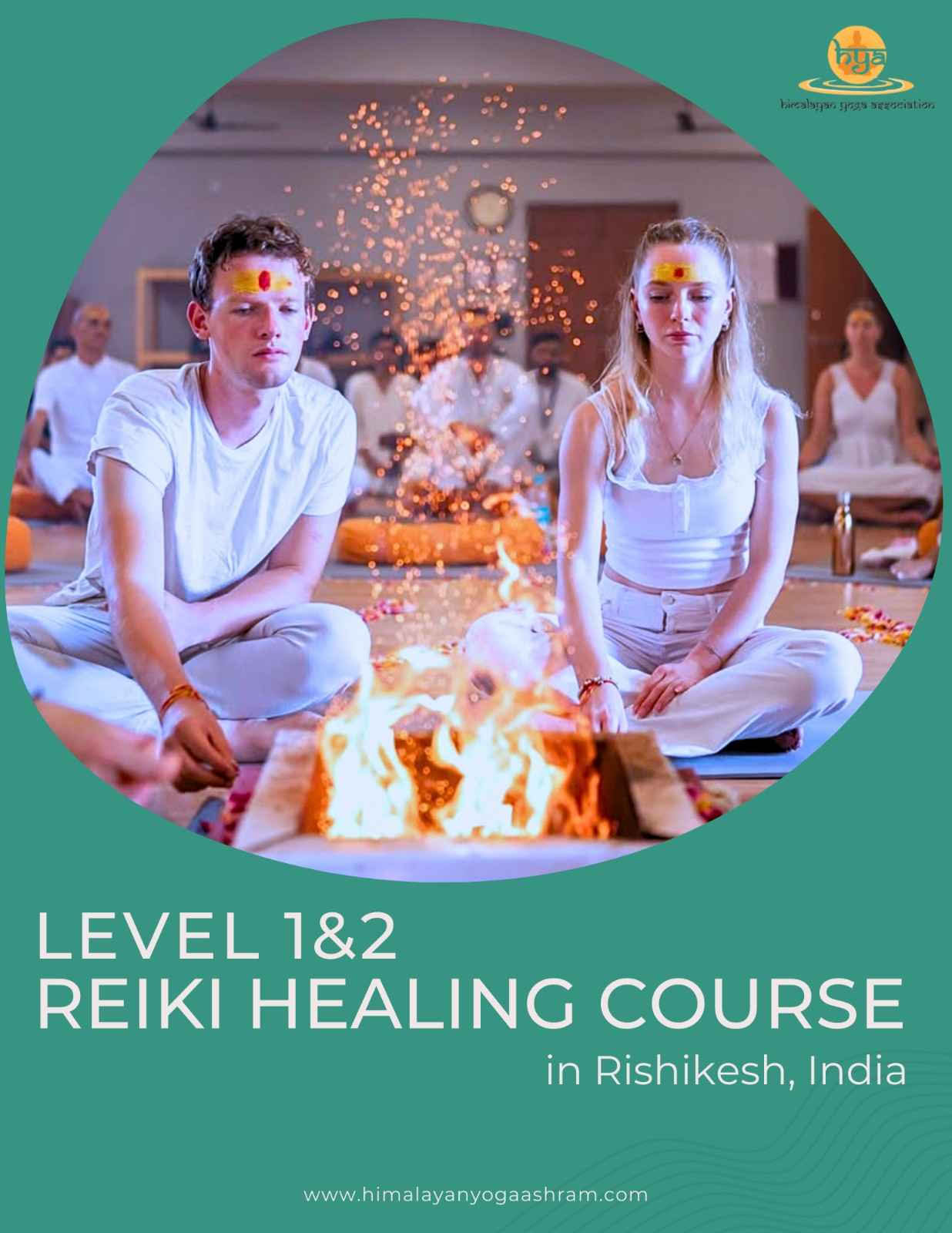 Reiki-hoitokurssi tasot 1 ja 2 Rishikeshissä, Intiassa HYA