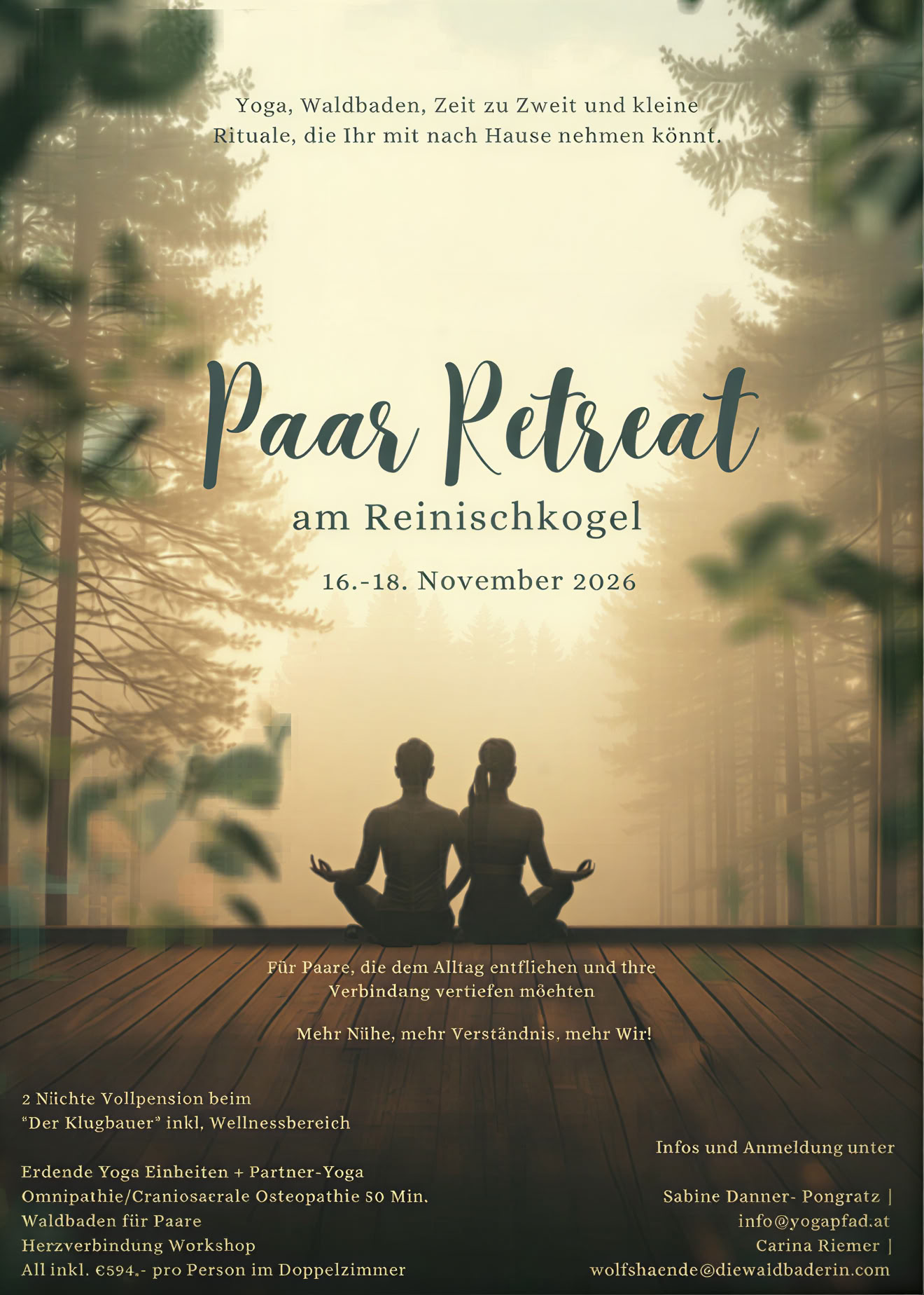 Pariskuntien retriitti Reinischkogelilla