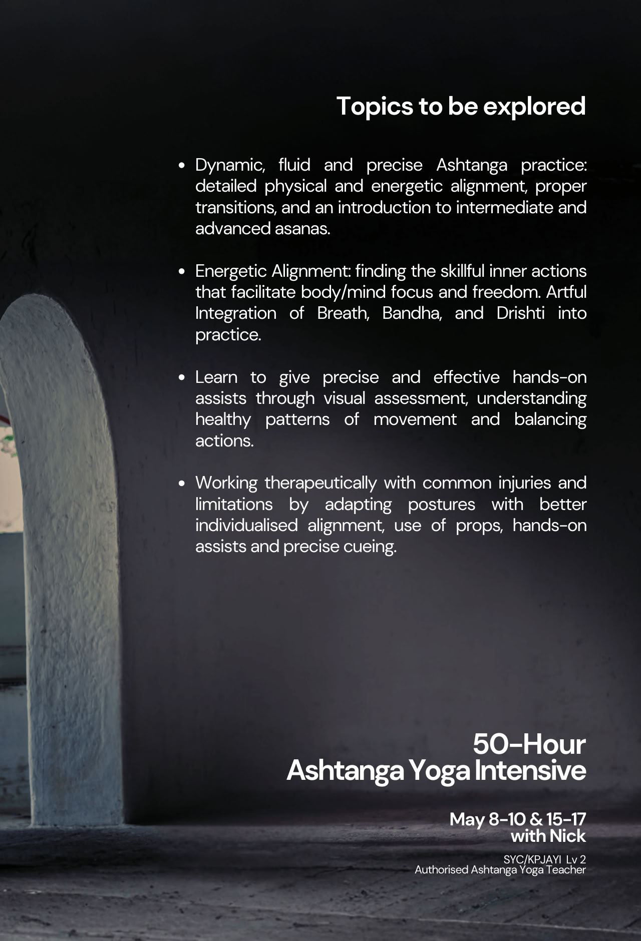 50 tunnin Ashtanga-intensiivi