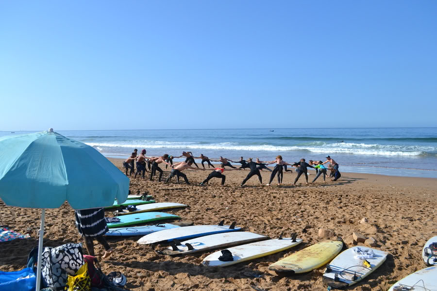 Seisten surffaus ja jooga