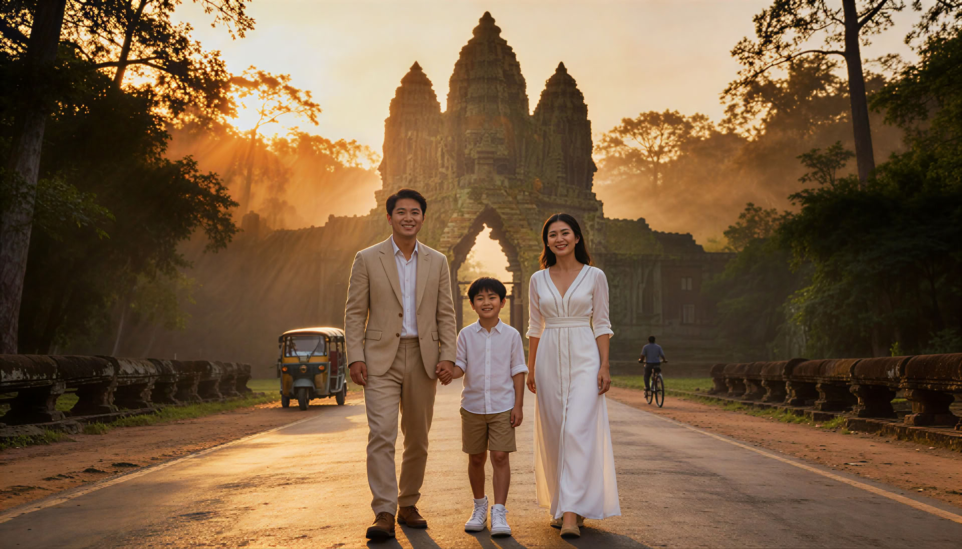 Angkor Watin retriitti Renata Sarasvati Diemin kanssa