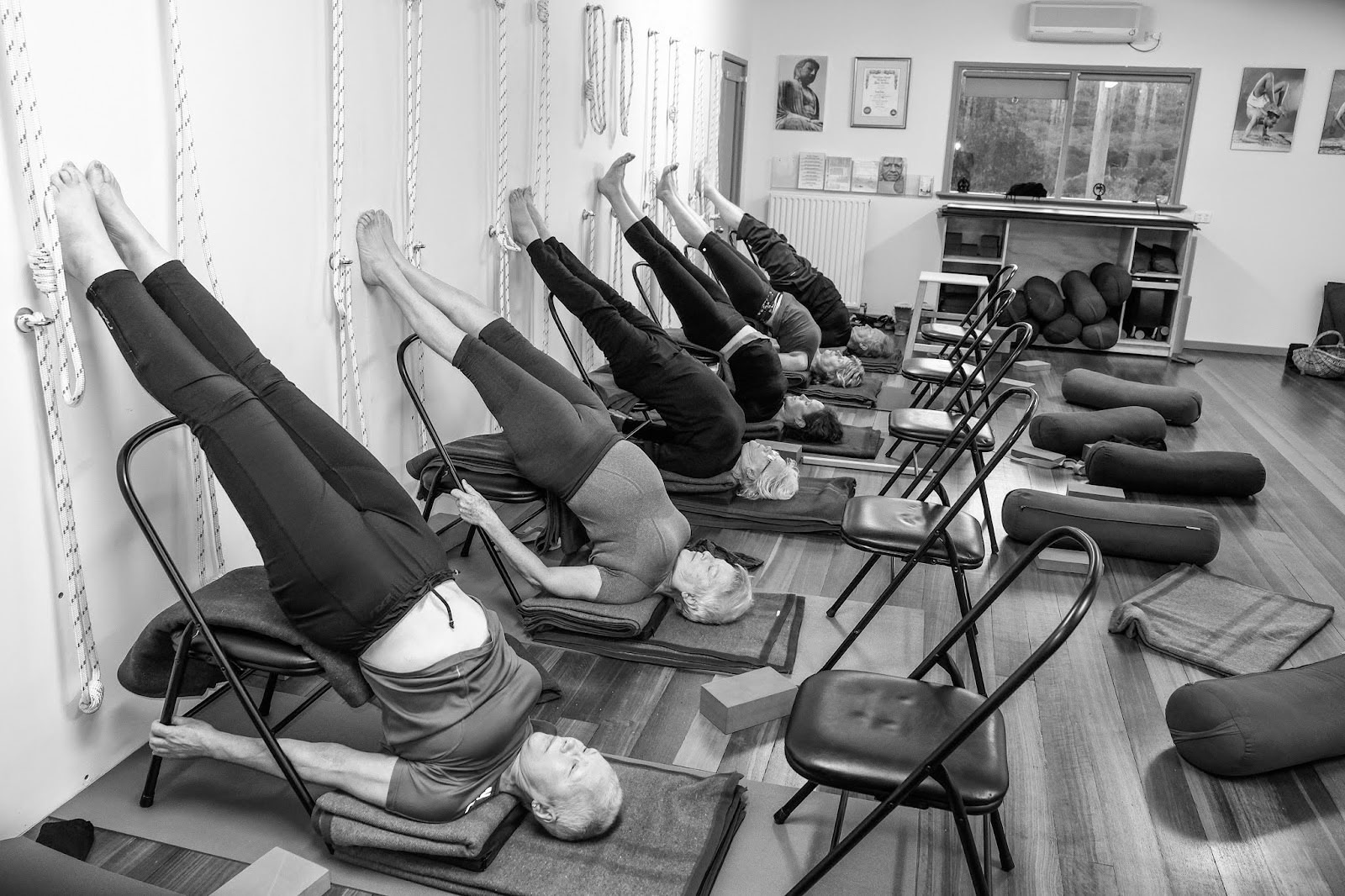 Griffins Hillin Iyengar-joogaretriitti
