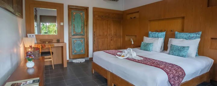 Perhebungalow-huoneet