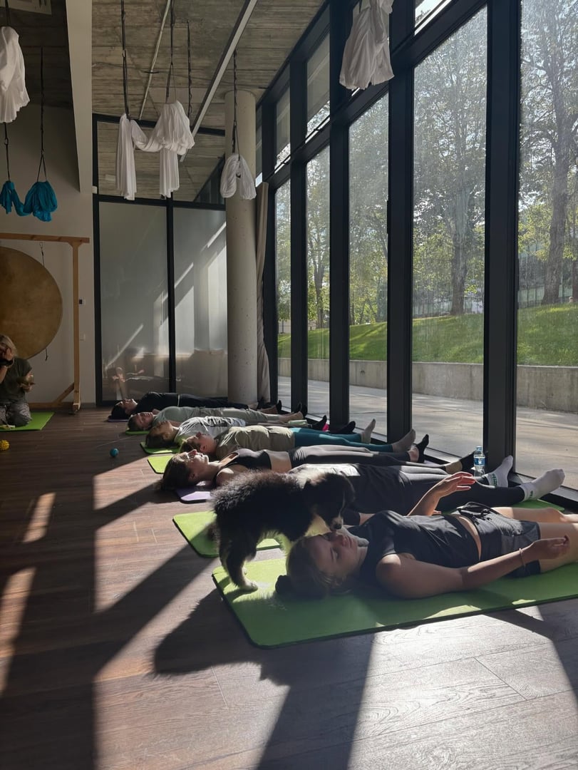 Yoga with mint